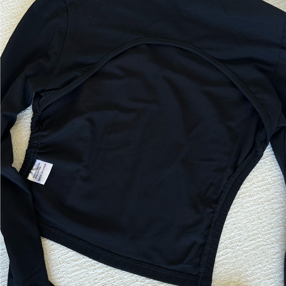 White Fox Boutique Black Long Sleeve Top